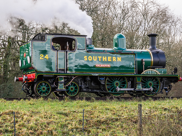 Join us for a Winter day of Southern steam on the Isle of Wight with 02 Calbourne on passenger stock